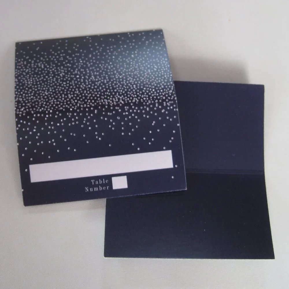 15 Navy Blue with Stars / Party Table Place Cards